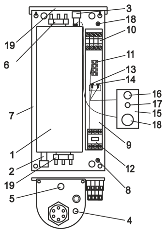 Устройство электрокотла ЭВАН C2 18 кВт